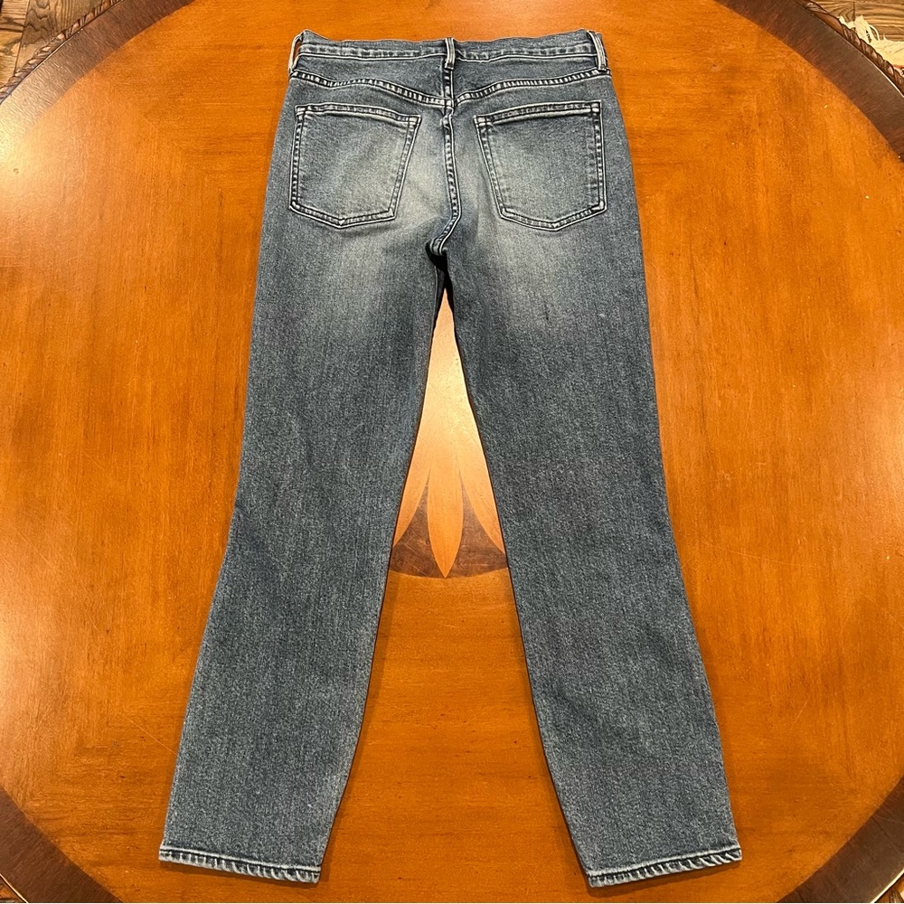 3x1 Celie Straight High-Rise Cropped Jeans 26 Anthropologie Slim Denim Tapered - Picture 4 of 16